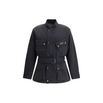 Barbour International Black Cotton Coat