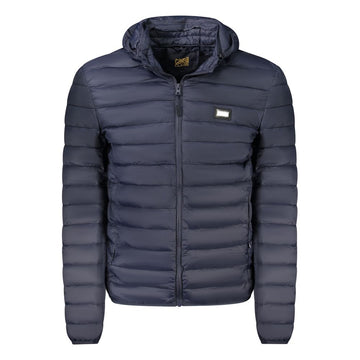 Cavalli Class Blue Polyester Men Jacket