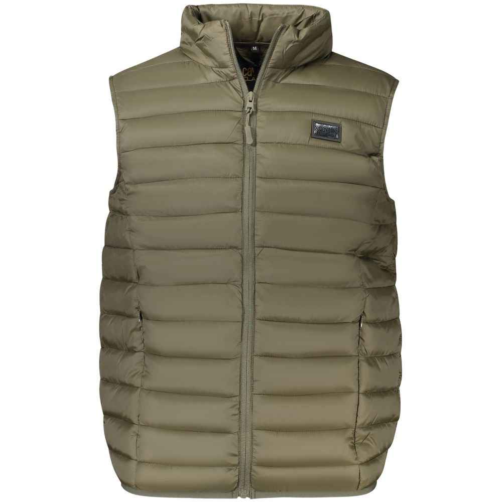 Cavalli Class Green Polyester Men Jacket