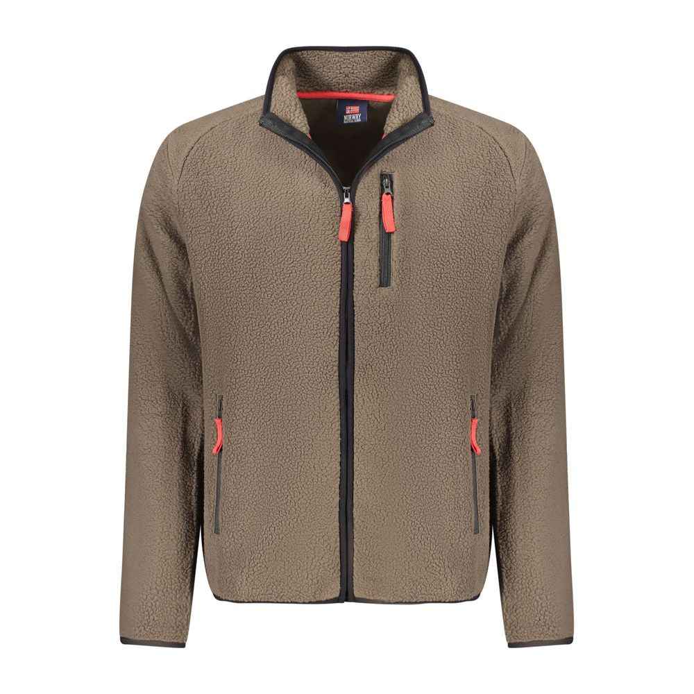 Norway 1963 Brown Polyester Men Sweater