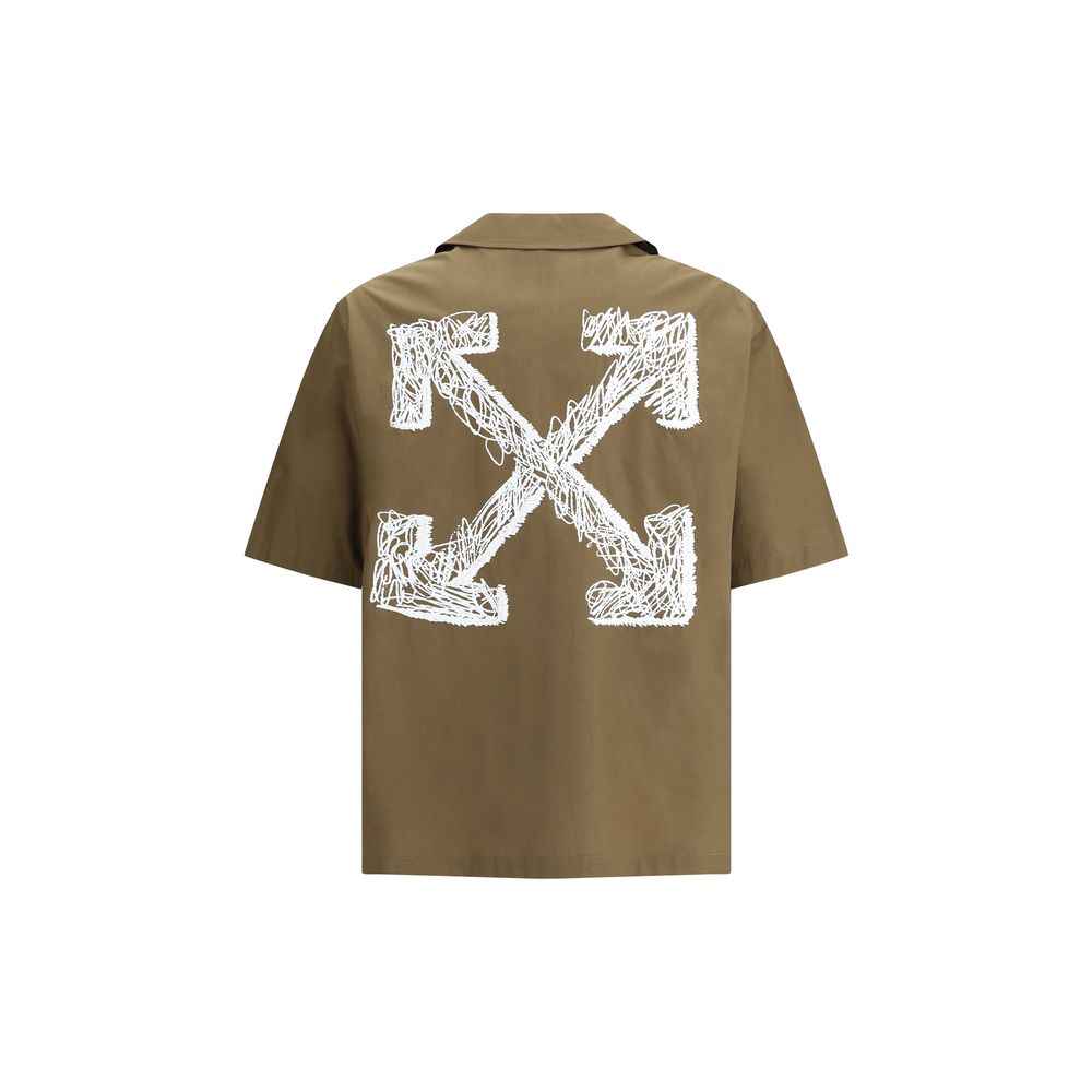 Off-White Bowling Shirt in Poplin