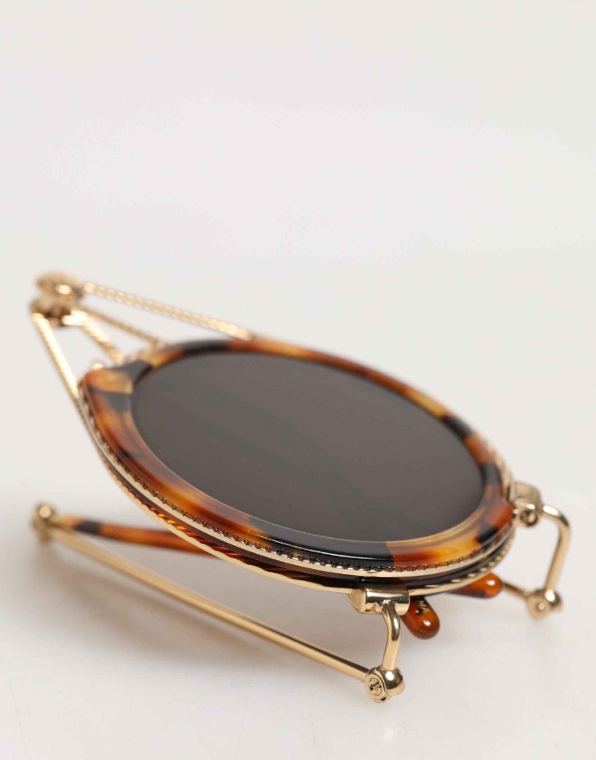 Dolce & Gabbana Gold Havana Frame DG Fatto A Mano Eyewea Sunglasses