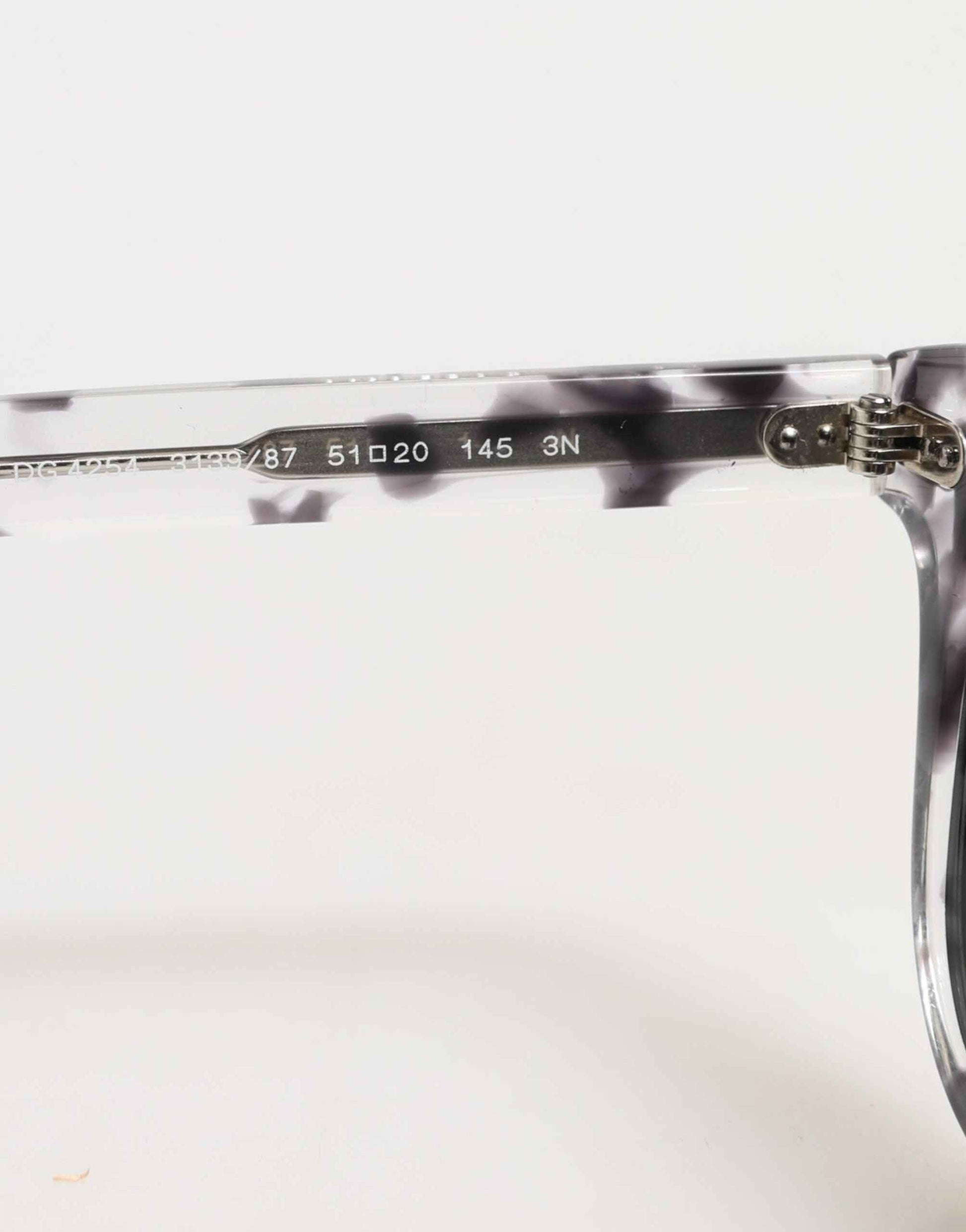 Dolce & Gabbana DG4254 Havana Clear Black Tinted Lenses Sunglasses