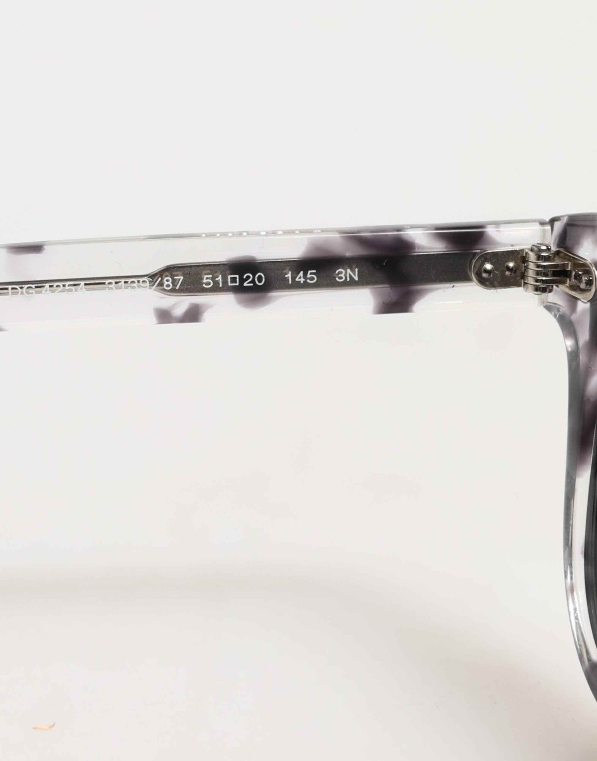 Dolce & Gabbana DG4254 Havana Clear Black Tinted Lenses Sunglasses