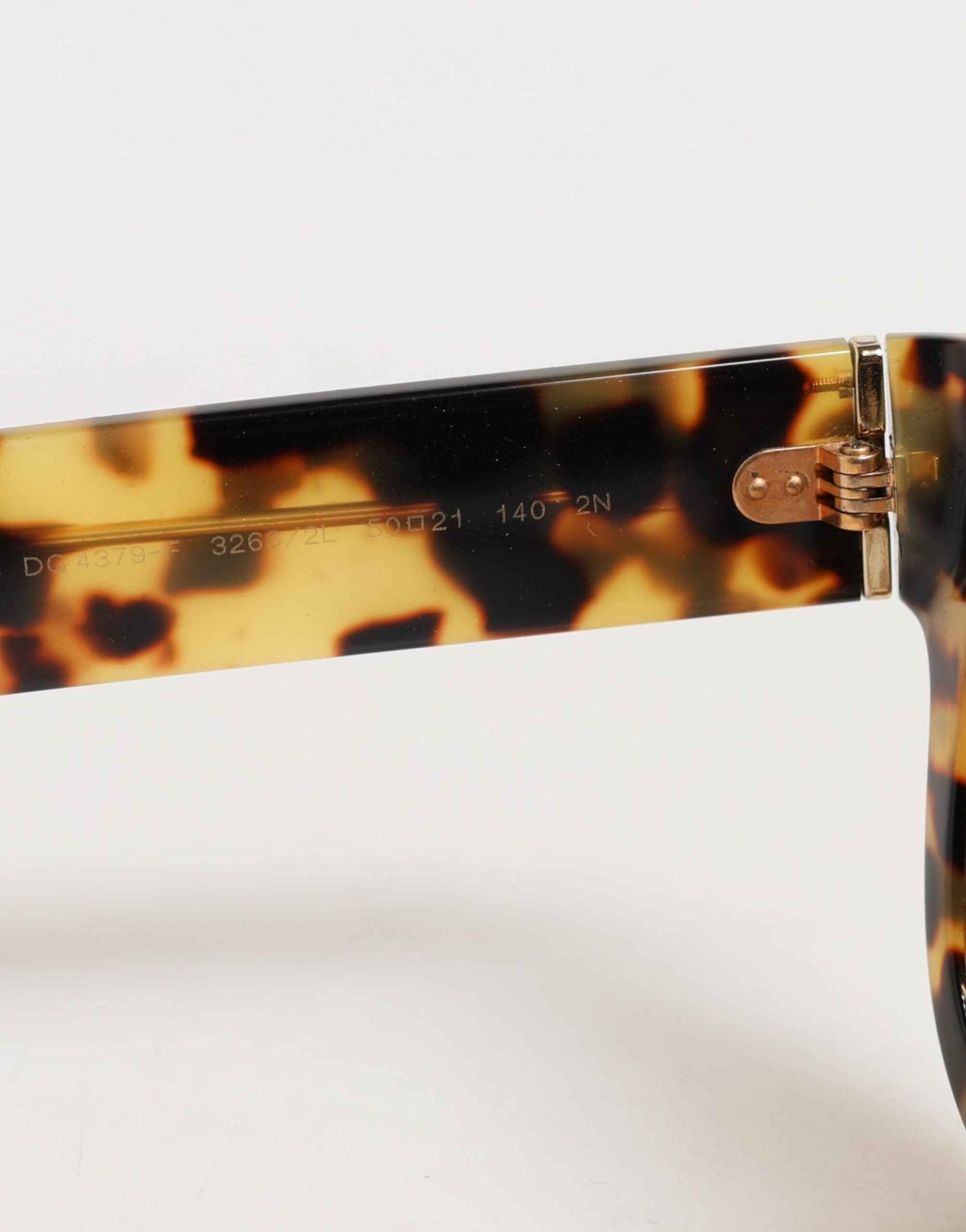Dolce & Gabbana DG4379F White Tortoiseshell Gradient Acetate Shades Sunglasses