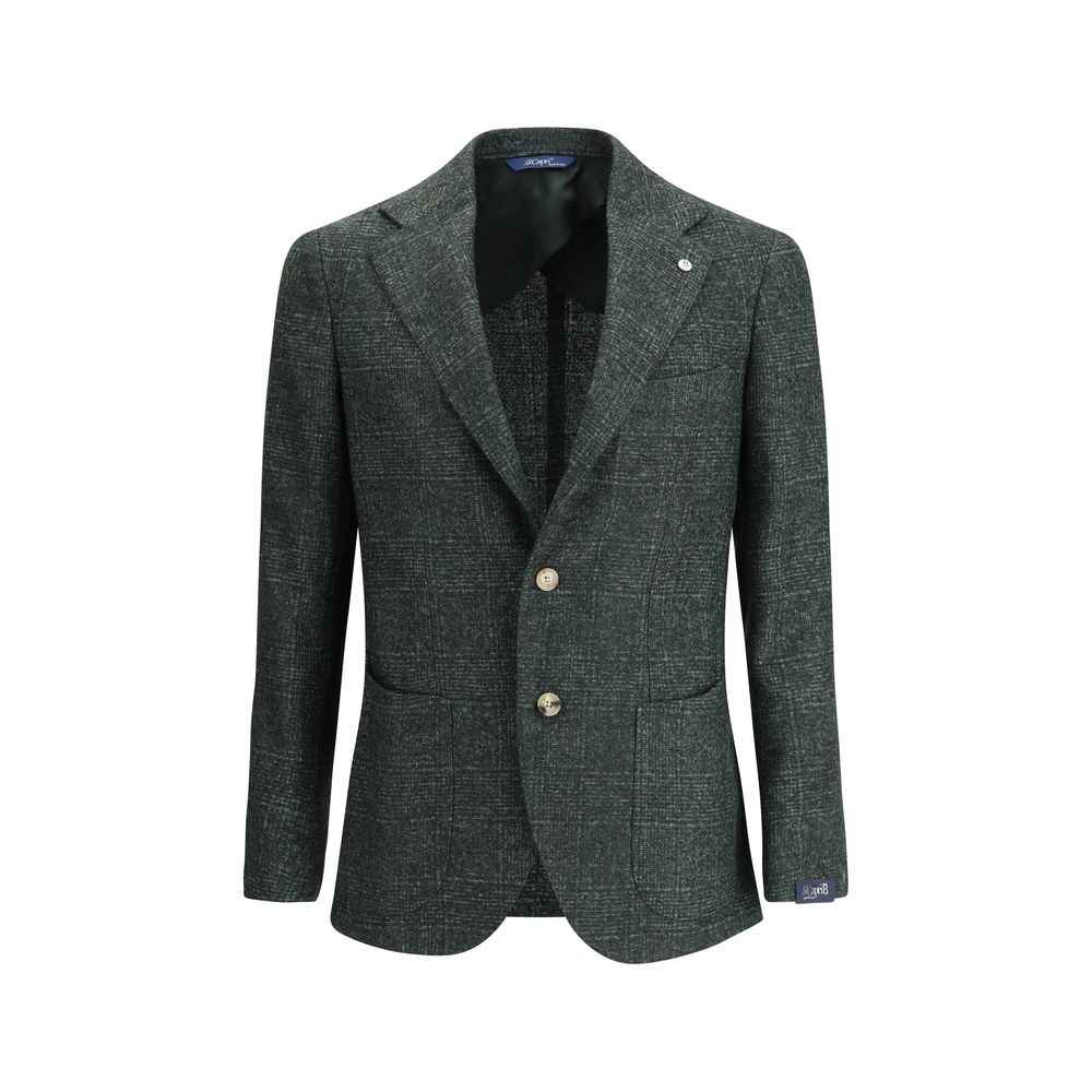 Gi Capri Single-breasted Blazer in mélange fabric