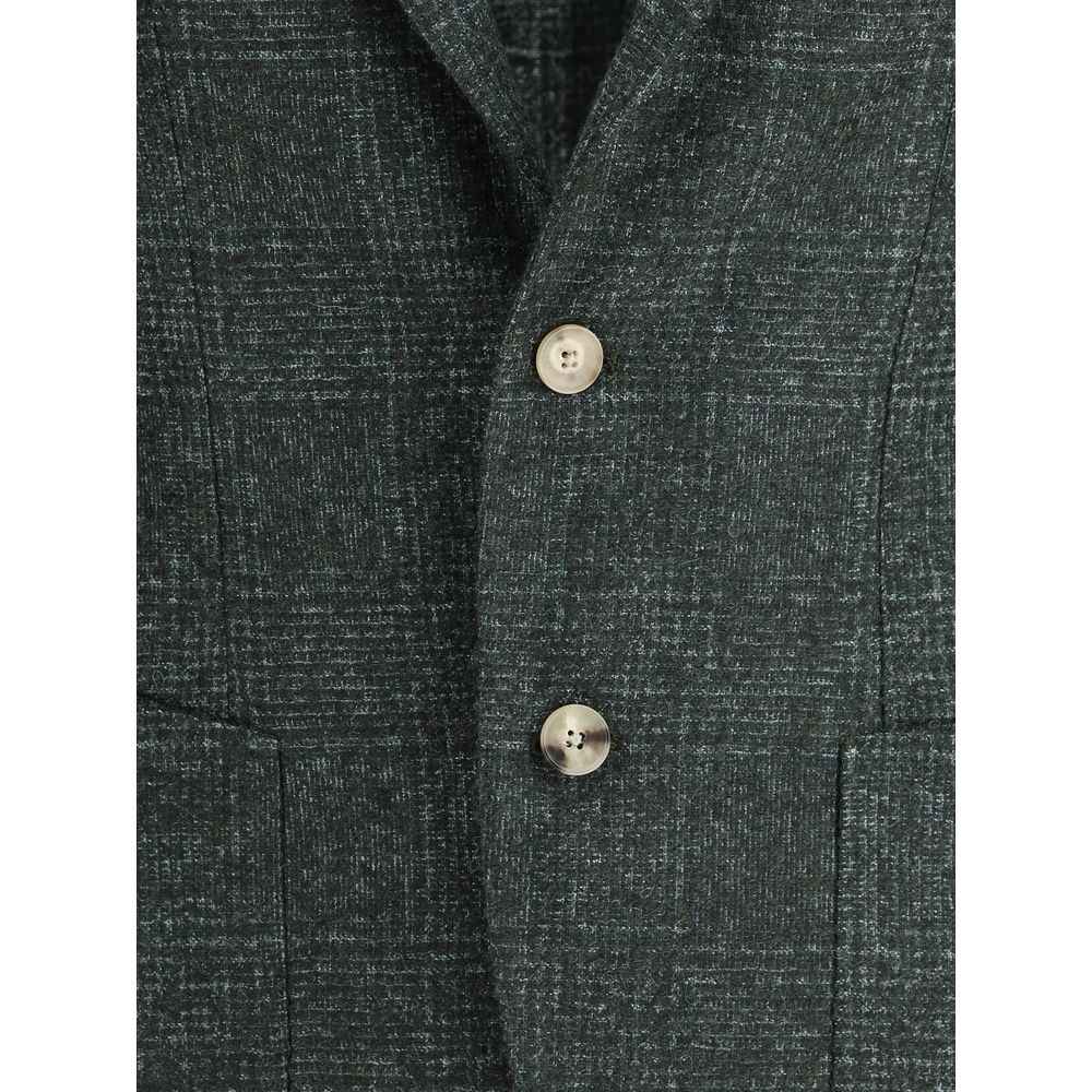 Gi Capri Single-breasted Blazer in mélange fabric