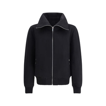 Rick Owens Black Wool Bomber