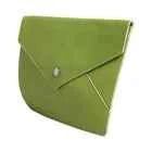Dolce & Gabbana Green Leather Handbag Clutch Mini Purse Pouch Tablet Case