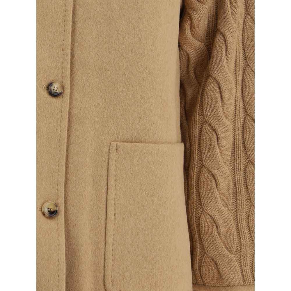 Max Mara Double-breasted Jacket with contrasted sleeves