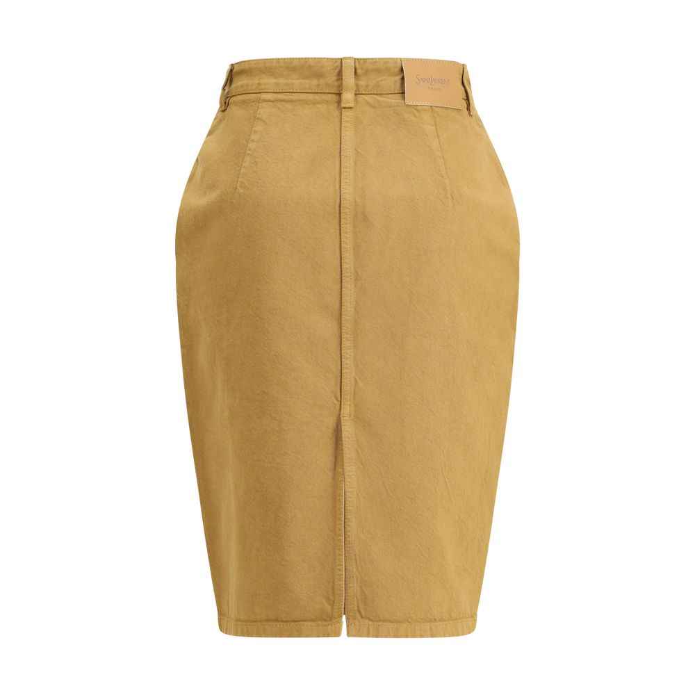 Saint Laurent Denim Pencil Skirt