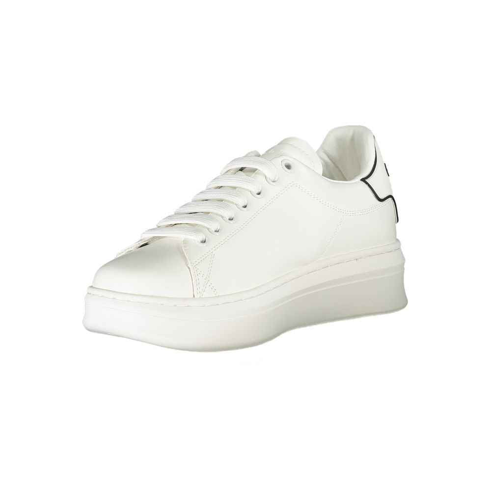 Gaelle Paris White Polyethylene Sneaker
