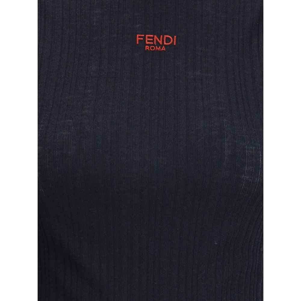 Fendi Sleeveless Virgin Wool Top