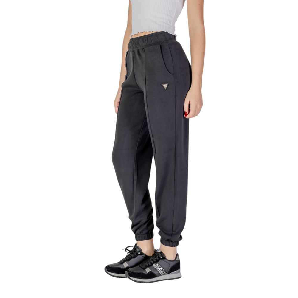 Guess Active Black Polyester Joggers Workout Pant