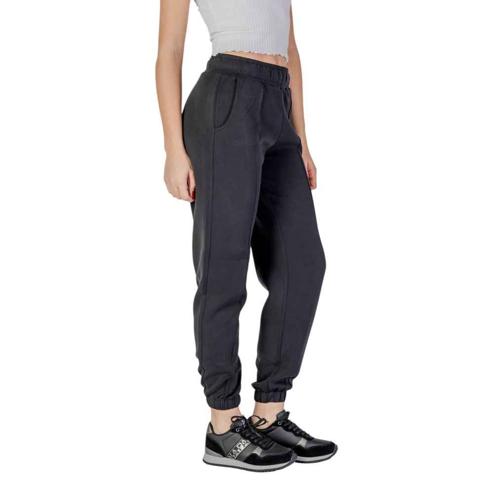 Guess Active Black Polyester Joggers Workout Pant