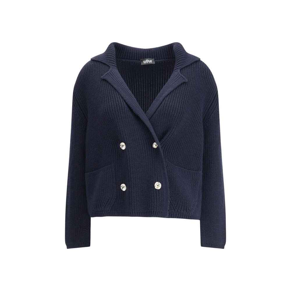 Ella Short Cardigan with hook-and-eye closure