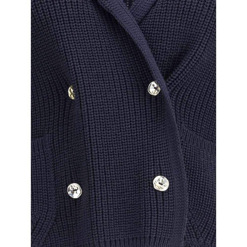 Ella Short Cardigan with hook-and-eye closure