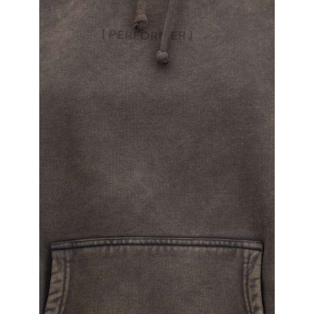 ALAINPAUL Gathered Neckline Hoodie