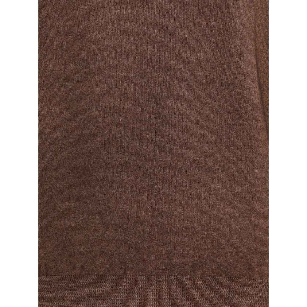 Cruciani Wool Green Turtleneck