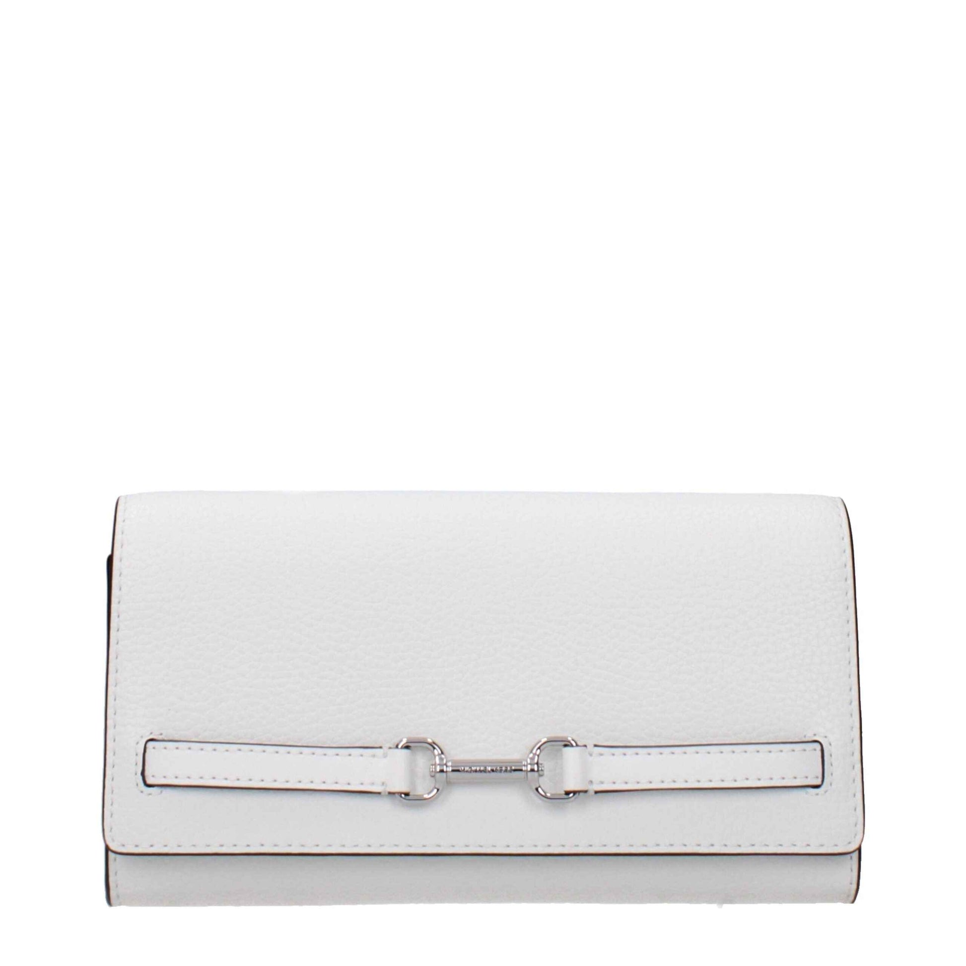 Michael Kors White Leather Clutch Bags