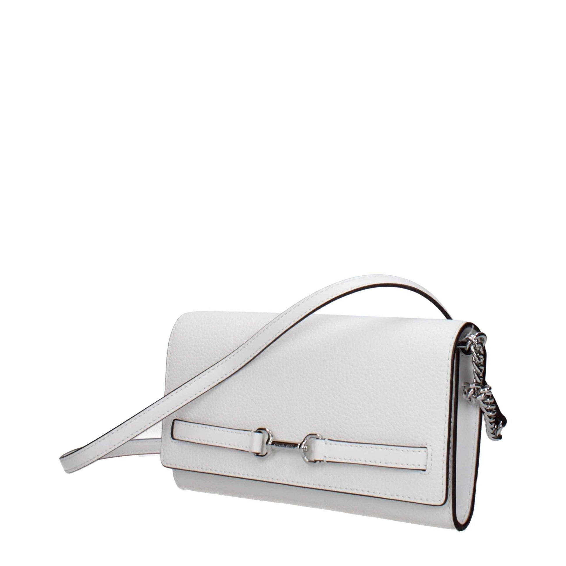Michael Kors White Leather Clutch Bags