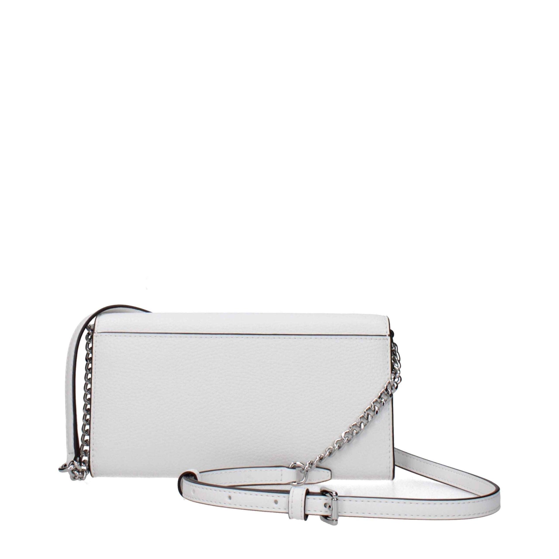 Michael Kors White Leather Clutch Bags