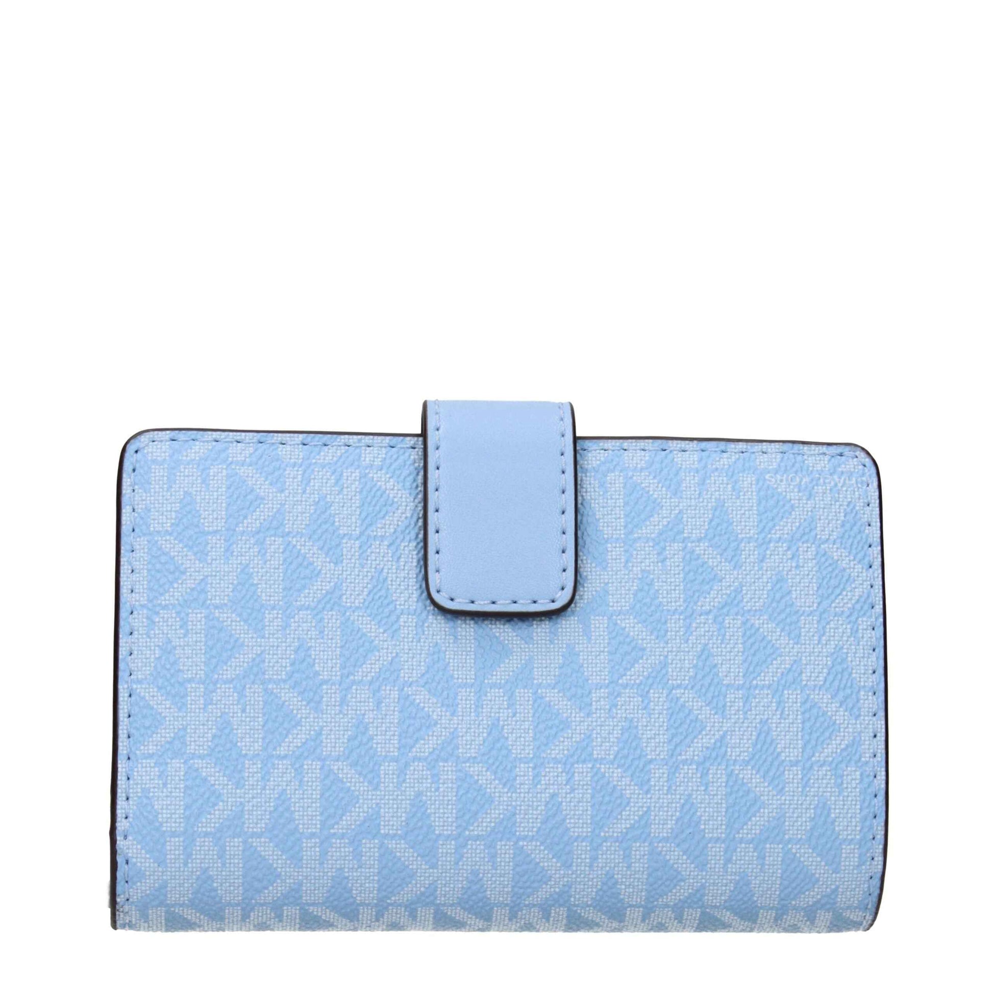 Michael Kors Light Blue Leather Wallets
