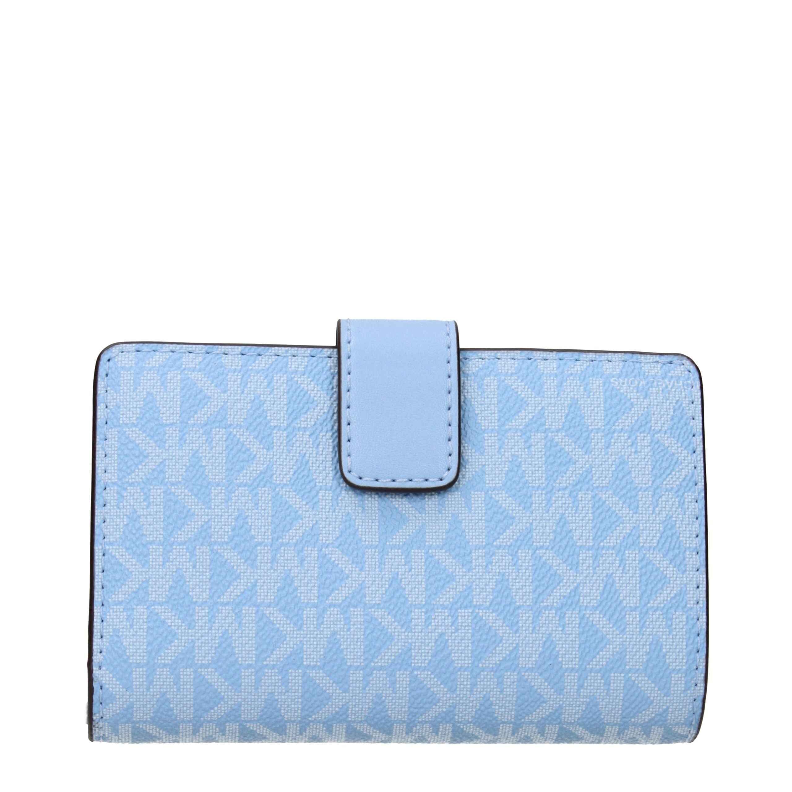 Michael Kors Light Blue Leather Wallets