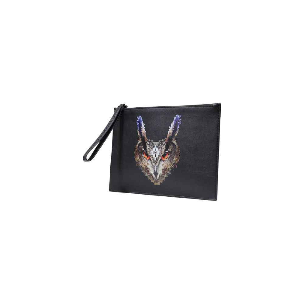 County of Milan Black Polyethylene Clutch Bag