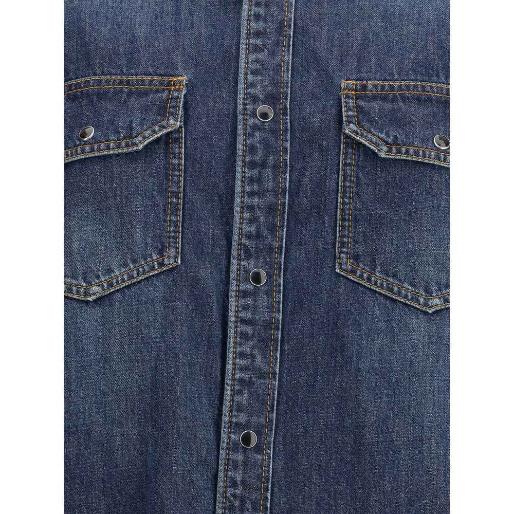 Sacai Denim and satin Shirt