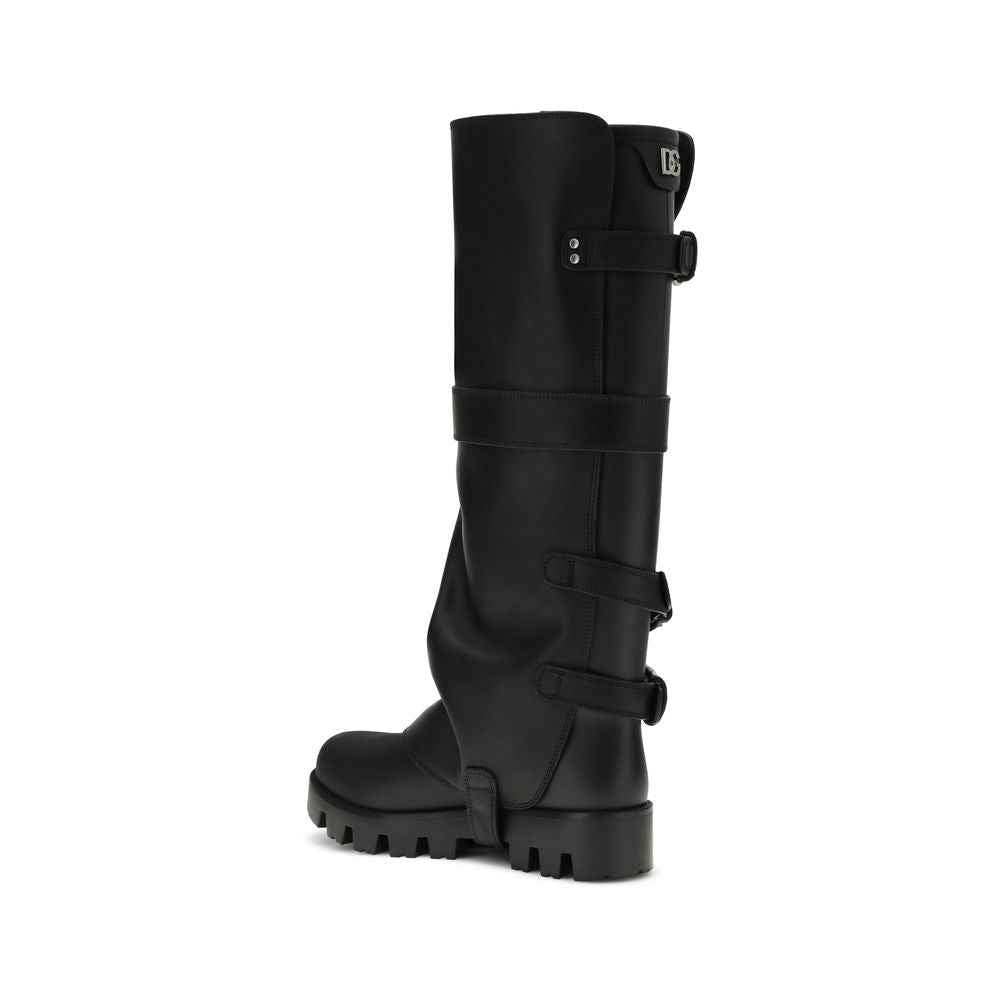 Dolce & Gabbana Rubber and leather high Boots