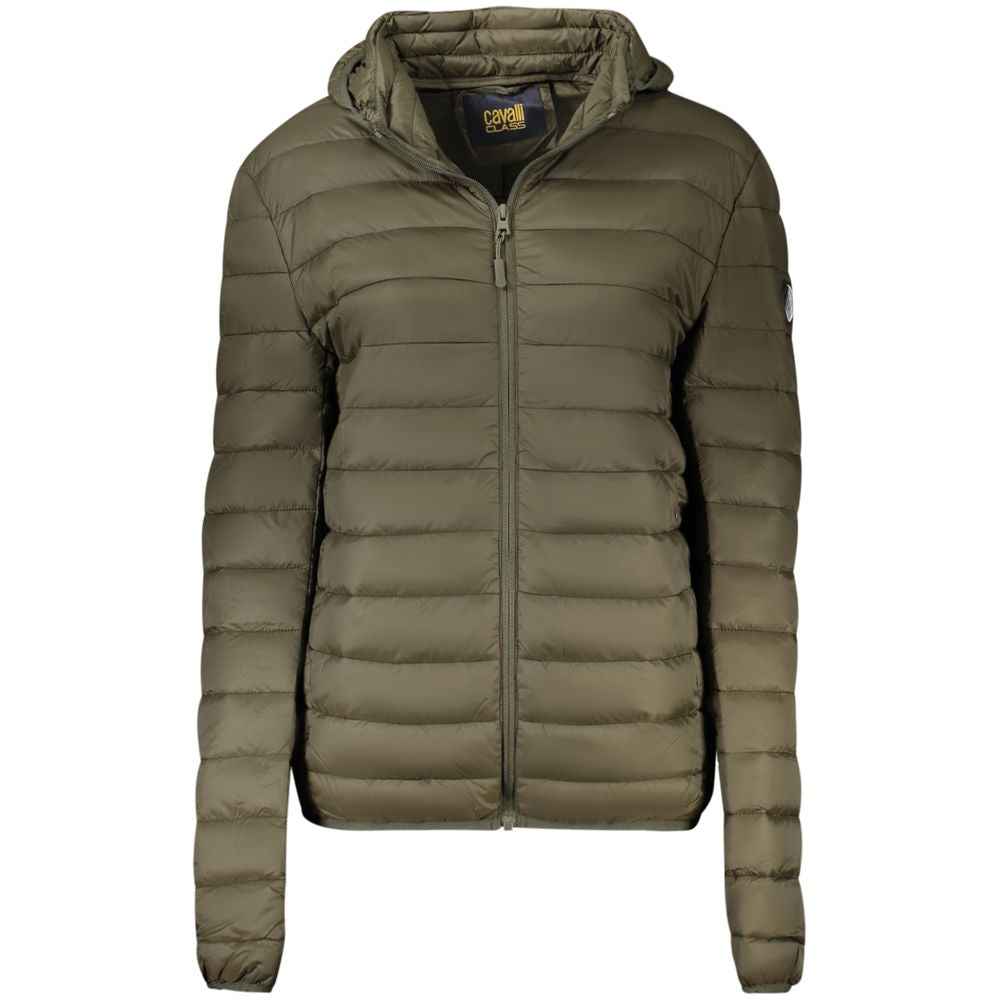 Cavalli Class Green Polyester Jackets & Coat