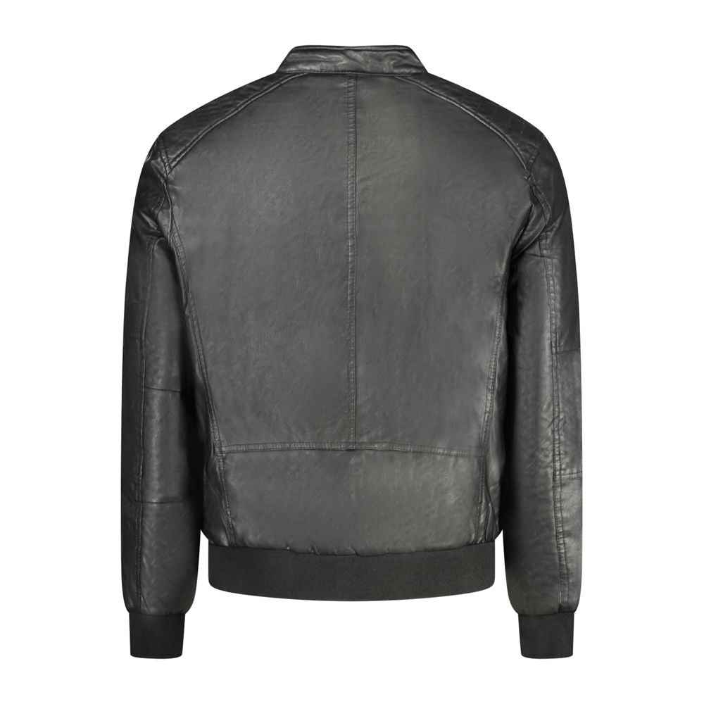 Accademia Militare Black Polyester Jackets & Coat