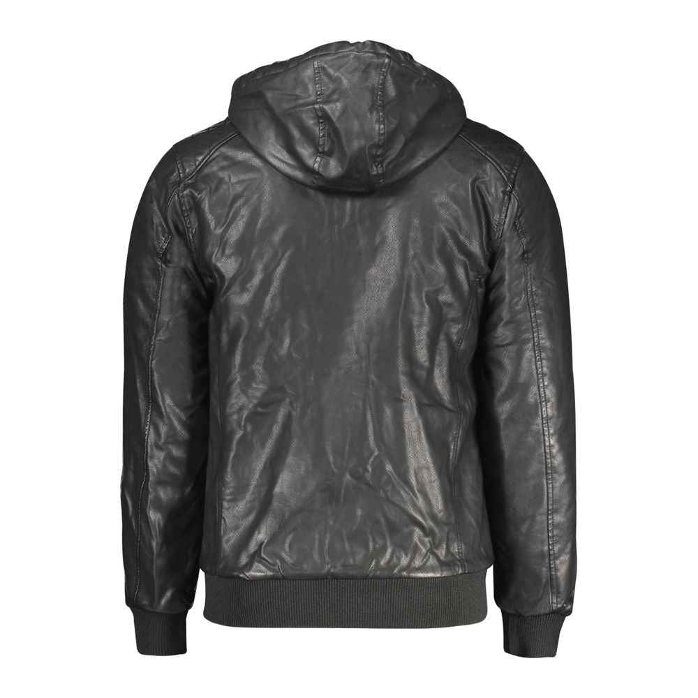 Accademia Militare Black Polyester Jackets & Coat