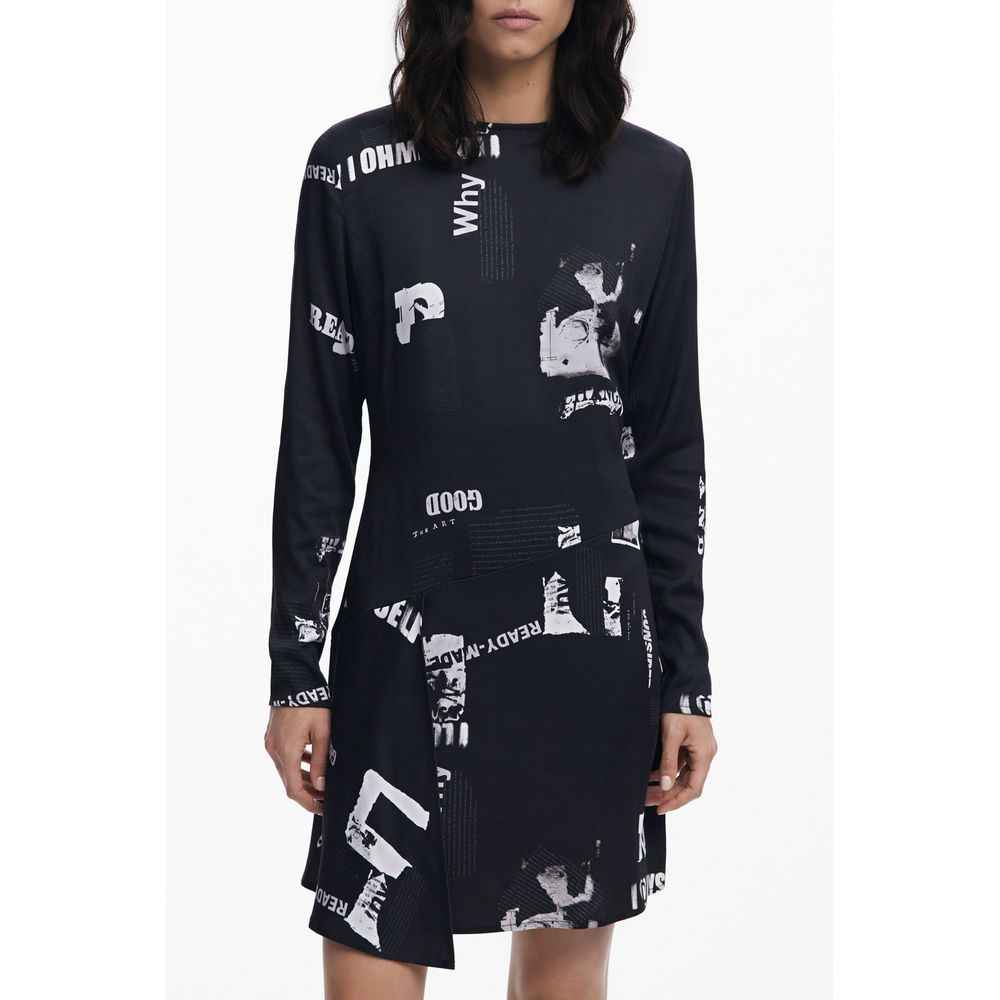 Desigual Black Elastane Dress