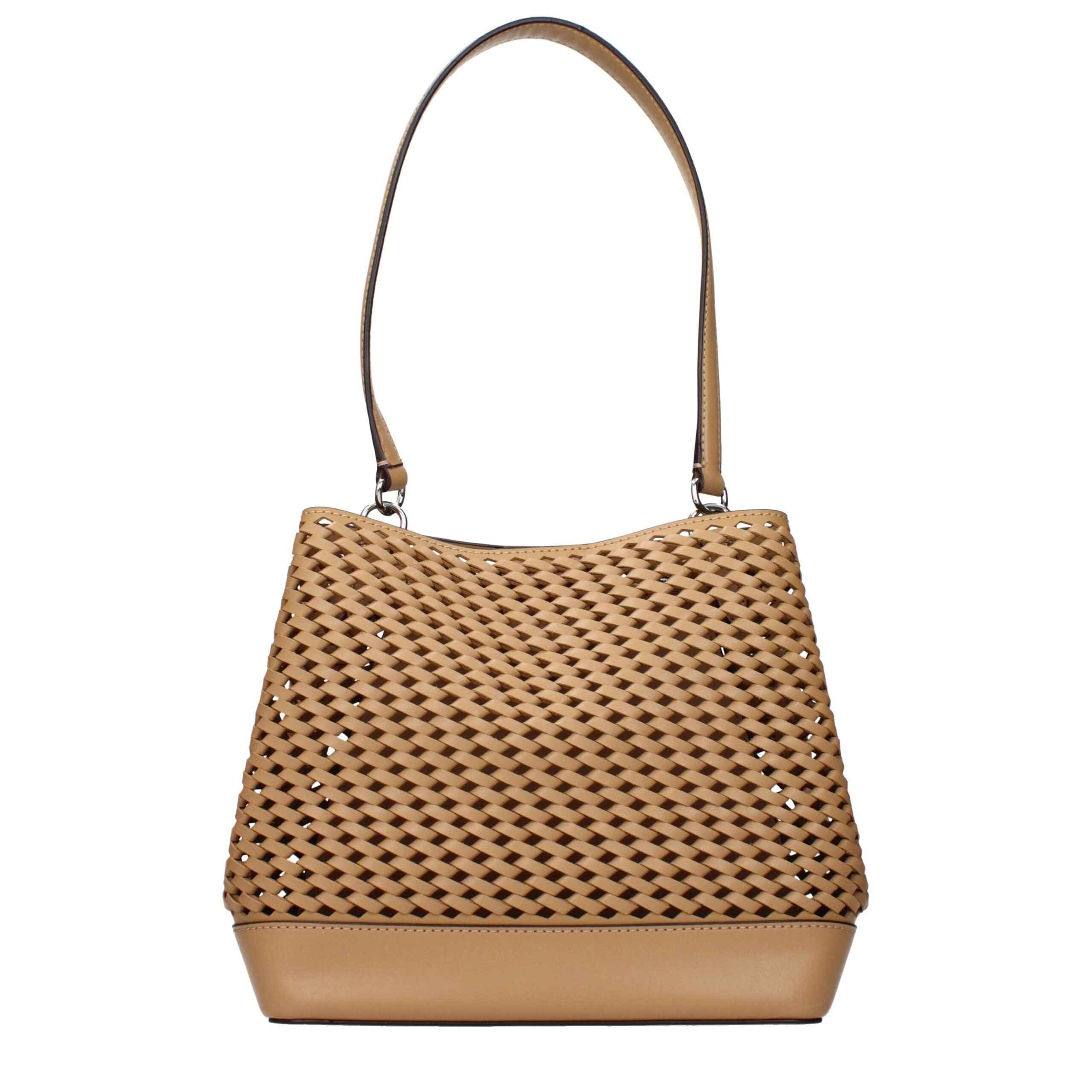 Michael Kors Brown Leather Shoulder Bags