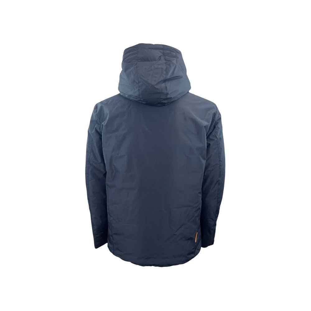 Suns Blue Polyester Jackets & Coat