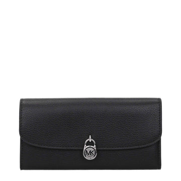 Michael Kors Black Leather Wallets