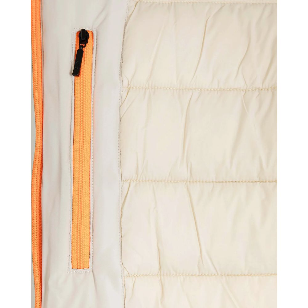 Suns White Polyester Jackets & Coat