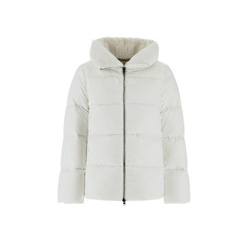 Herno White Polyamide Coat