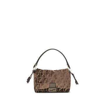 Fendi Brown Viscose Shoulder Bag