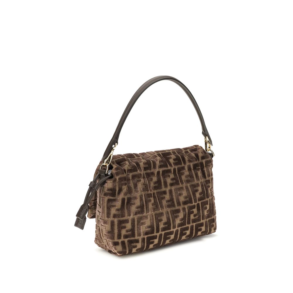 Fendi Brown Viscose Shoulder Bag