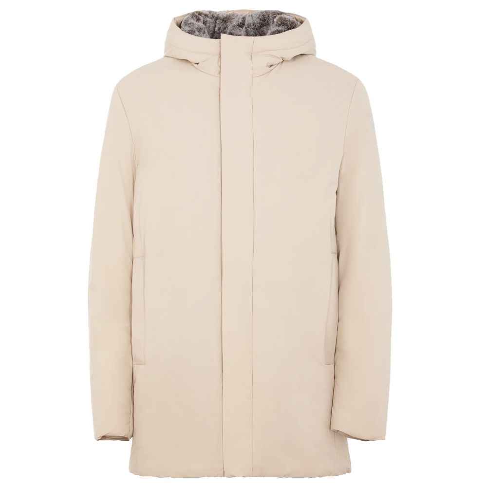 Suns White Polyester Jackets & Coat