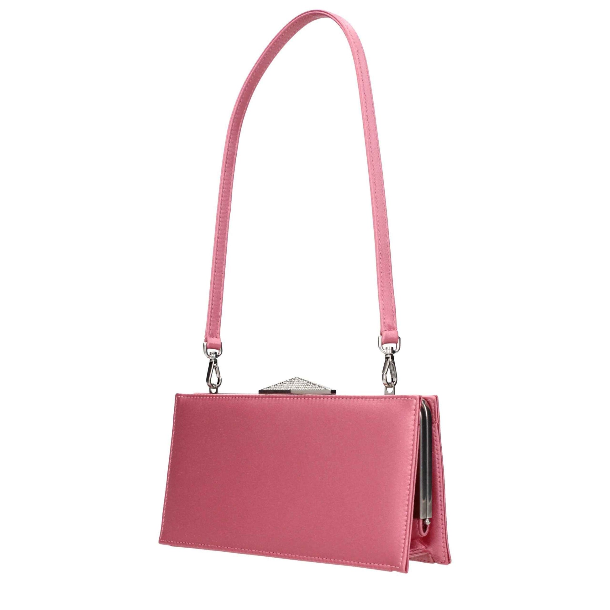 Jimmy Choo Pink Satin Clutch Bags