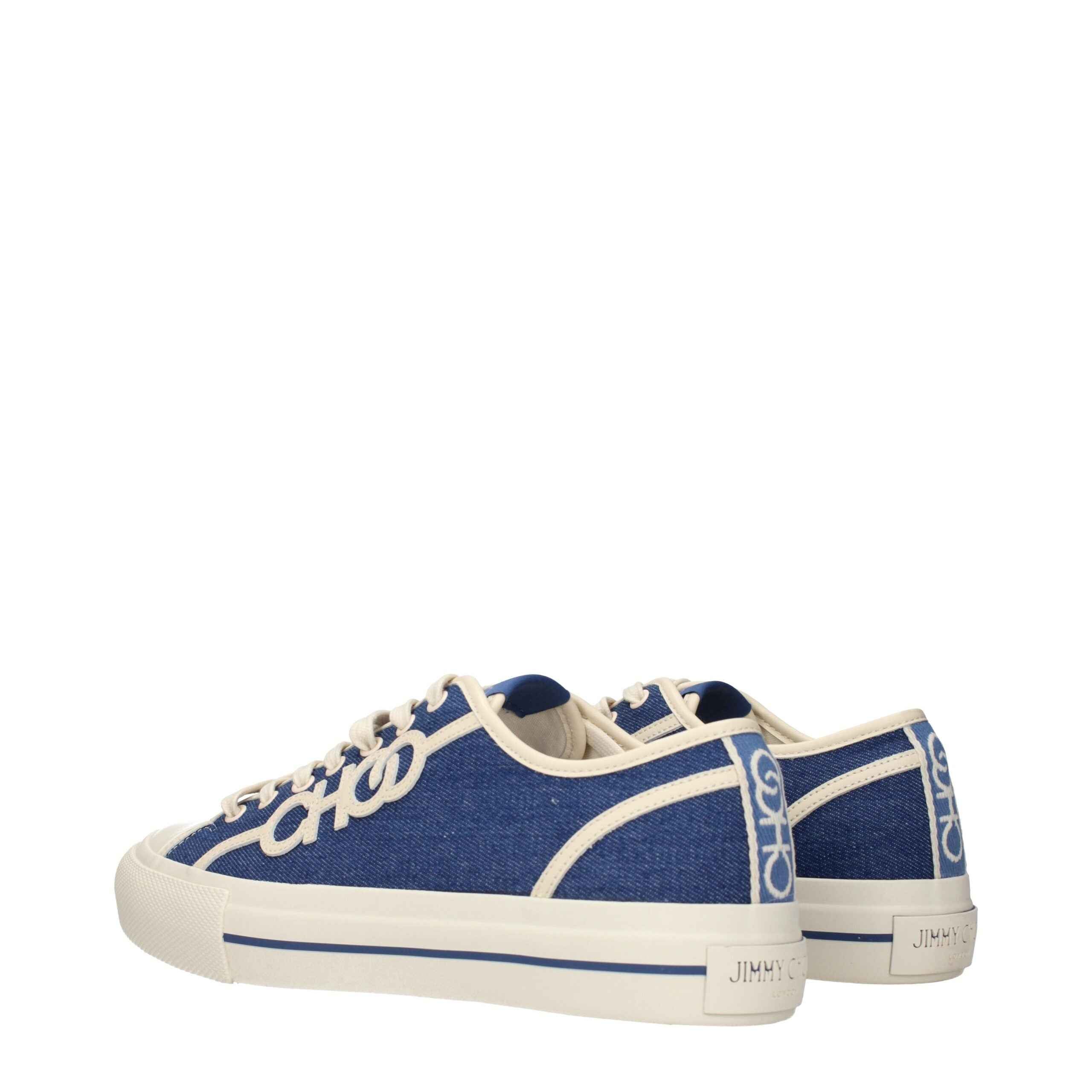 Jimmy Choo Blue Fabric Low Tops