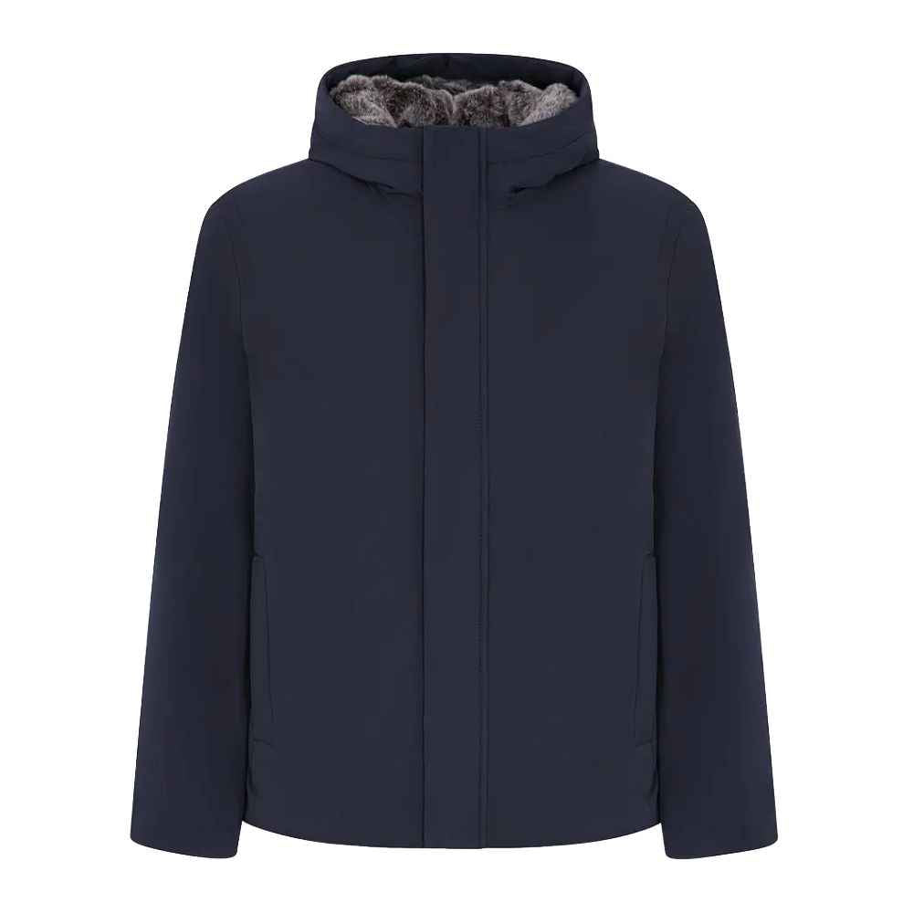 Suns Blue Polyester Jackets & Coat