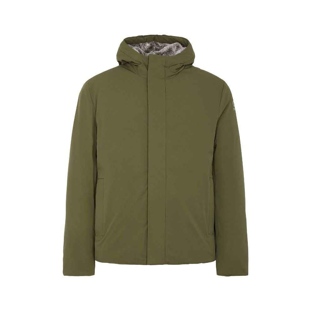 Suns Green Polyester Jackets & Coat