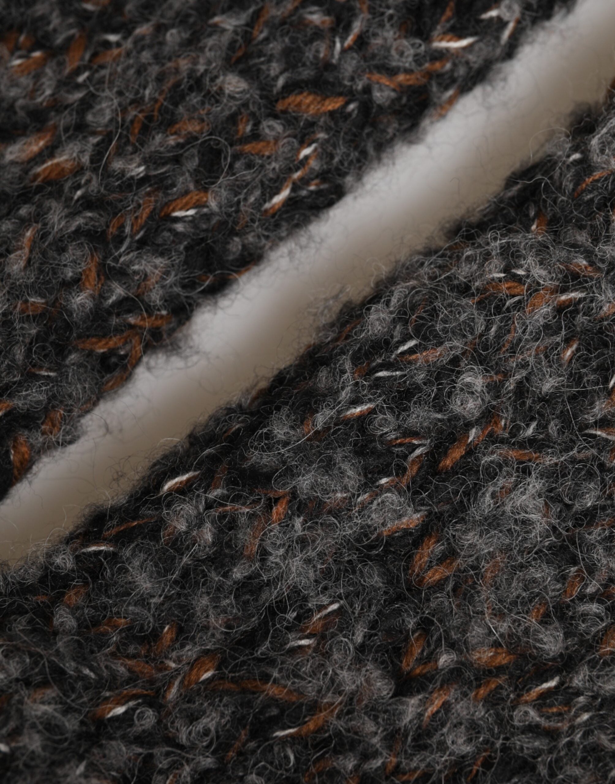 Dolce & Gabbana Gray Virgin Wool Knitted Fingerless Men Gloves