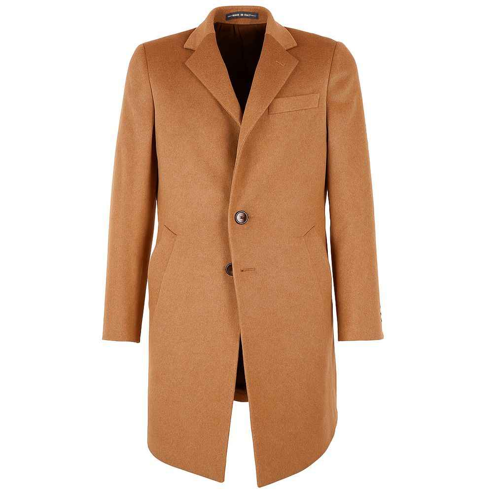 Made in Italy Brown Wool Coat