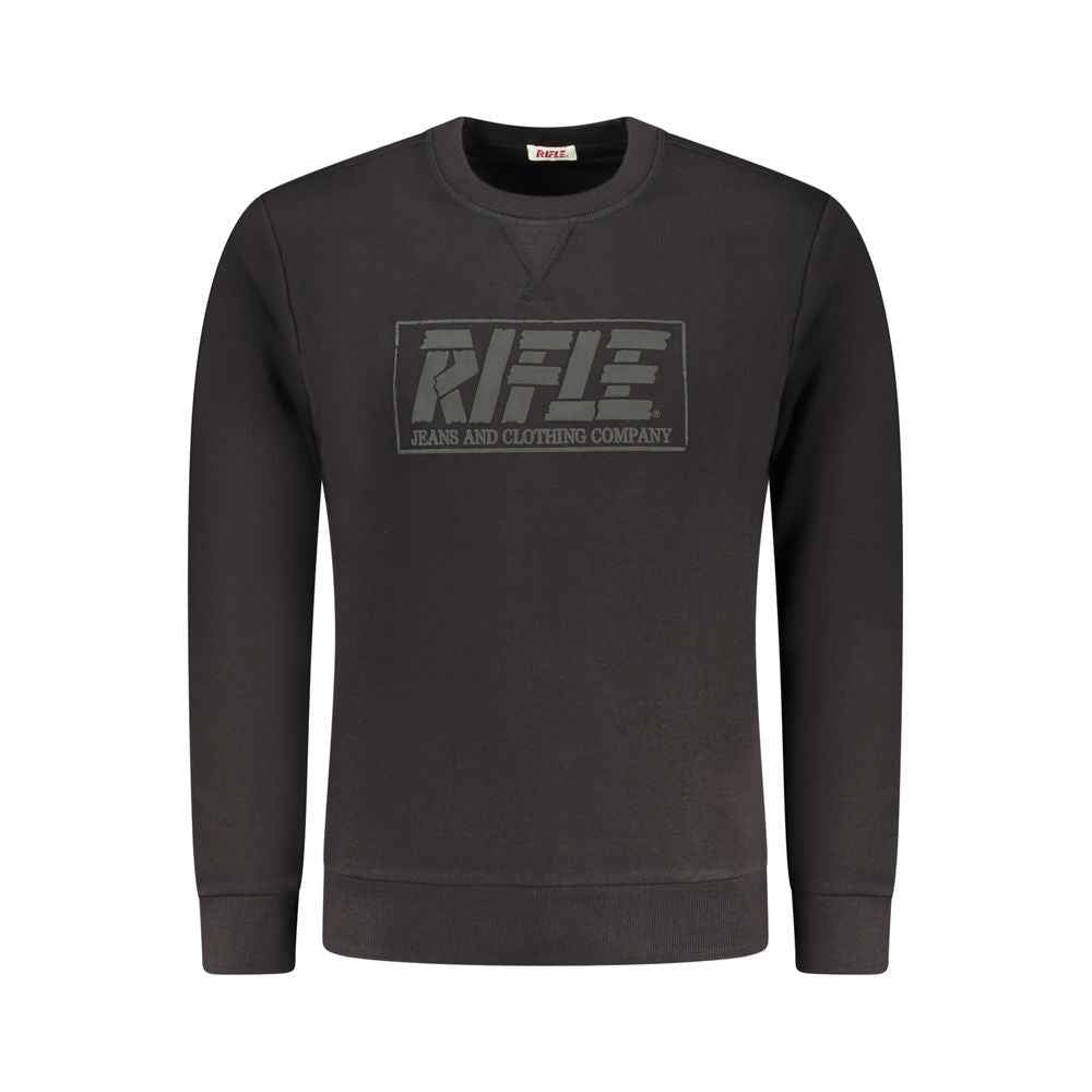 Rifle Black Cotton Sweatshirt